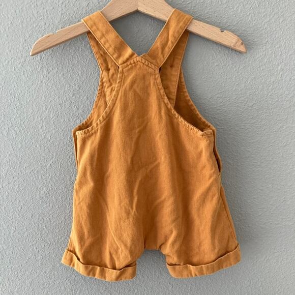 Baby Baby Embroidered Rainbow Golden Shortalls - Mustard Yellow - 3-6M - Picture 9 of 11